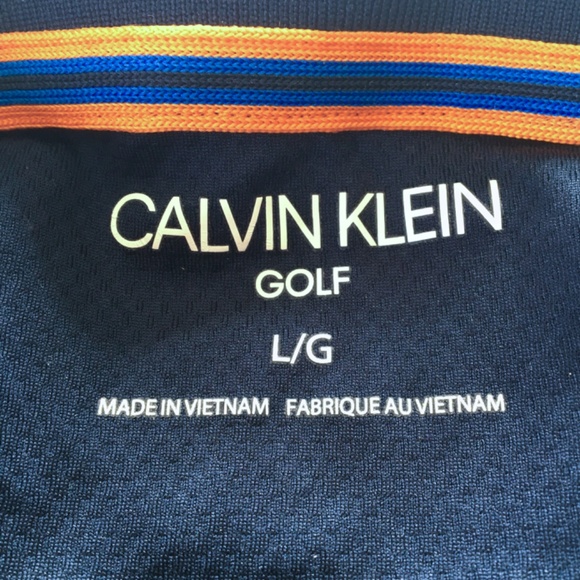 Calvin Klein Men’s Golf/Polo Shirt – Size: L/G – Two-tone Blue - Picture 3 of 6
